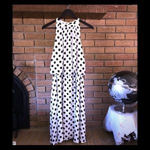 Joseph Ribkoff Black and White Polka Dot Dress